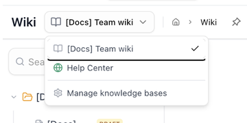 The knowledge base switcher