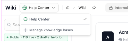 The knowledge base switcher